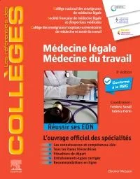 Couverture : Médecine légale, médecine du travail · 3e éd. (2025)
